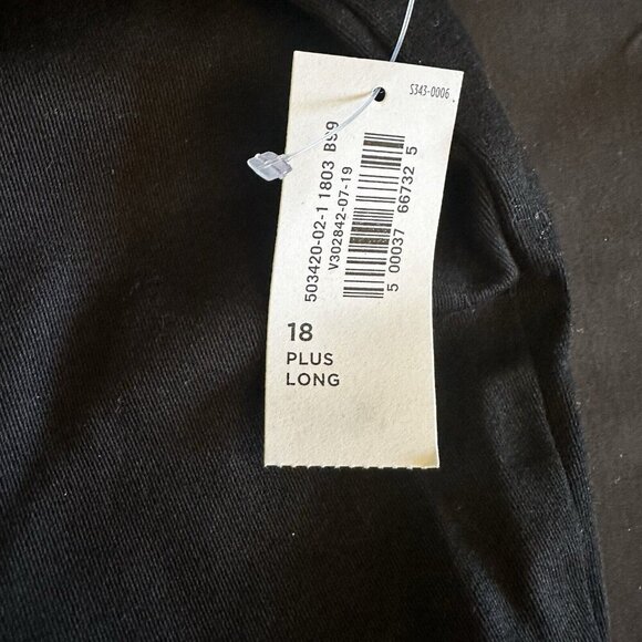 NWT Old Navy Womens sz 18 Casual Pants Black Chino Straight Leg - Picture 3 of 7